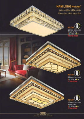 Đèn mâm Nam Long Netviet NC 930, NC 038, NC 039