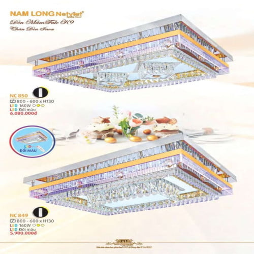 Đèn mâm Nam Long Netviet NC 850, NC 849