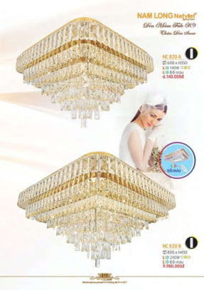 Đèn mâm Nam Long Netviet NC 820A, NC 820B