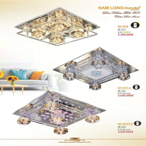 Đèn mâm Nam Long Netviet NC 878, NC 812A, NC 6023B