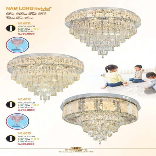 Đèn mâm Nam Long Netviet NC 6011, NC 6012, NC 6013