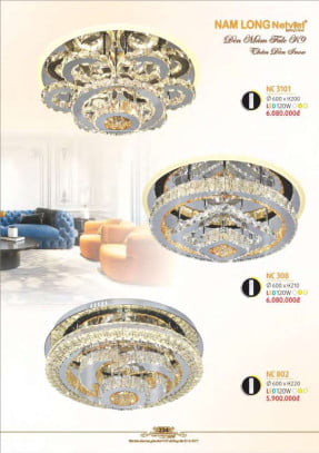 Đèn mâm Nam Long Netviet NC 3101, NC 308, NC 802