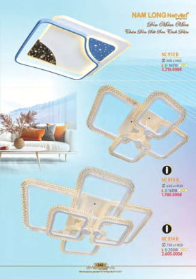 Đèn mâm Nam Long Netviet NC 912B, NC 814A, NC 814B