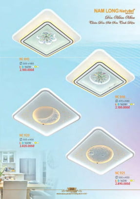Đèn mâm Nam Long Netviet NC 845, NC 846, NC 920, NC 921