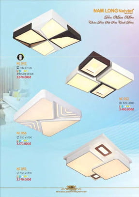 Đèn mâm Nam Long Netviet NC 042, NC 052, NC 056, NC 055