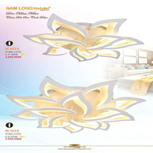 Đèn mâm Nam Long Netviet NC 963A, NC 963B