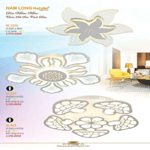 Đèn mâm Nam Long Netviet NC 2320, NC 044, NC 043