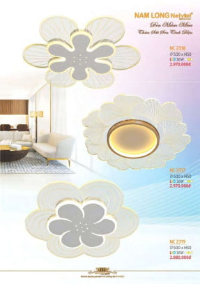 Đèn mâm Nam Long Netviet NC 2318, NC 2317, NC 2319