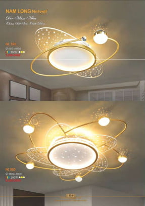 Đèn mâm Nam Long Netviet NC 596, NC 853