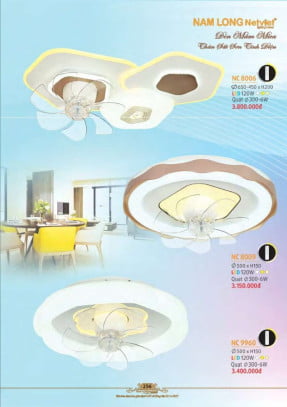Đèn mâm Nam Long Netviet NC 8006, NC 8009, NC 9960