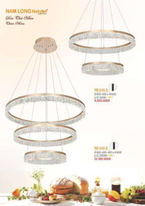 Đèn thả Nam Long Netviet NB 646A, NB 646B
