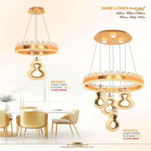 Đèn thả Nam Long Netviet NB 655/1, NB 655/4