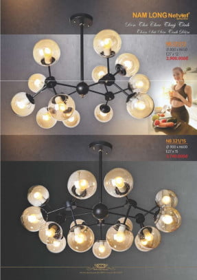 Đèn thả Nam Long Netviet NB 321/12, NB 321/15