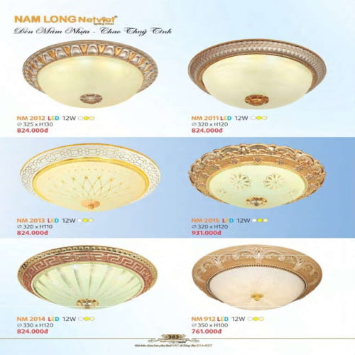 Đèn mâm Nam Long Netviet NM 2012, NM 2011, NM 2013, NM 2015, NM 2014, NM 912