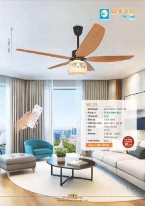 Quạt trần Nam Long Netviet NQ 124