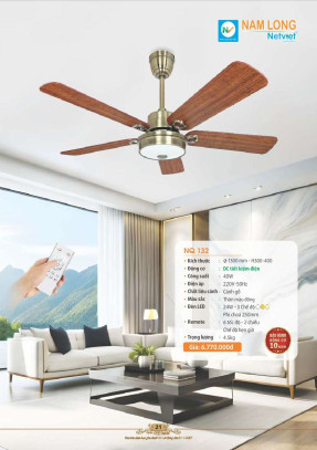 Quạt trần Nam Long Netviet NQ 132