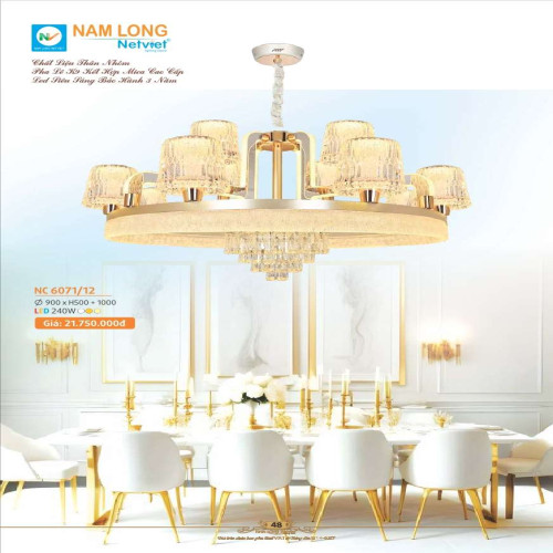 Đèn chùm Nam Long Netviet NC 6071/12