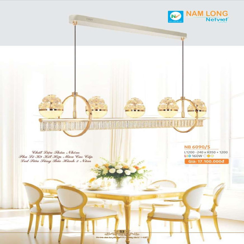 Đèn thả Nam Long Netviet NB 6090/5