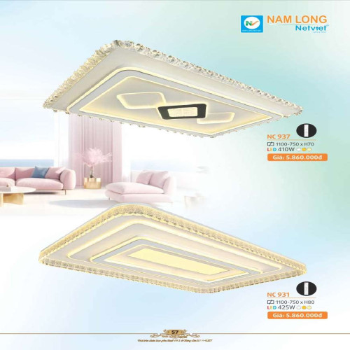 Đèn mâm Nam Long Netviet NC 937, NC 931