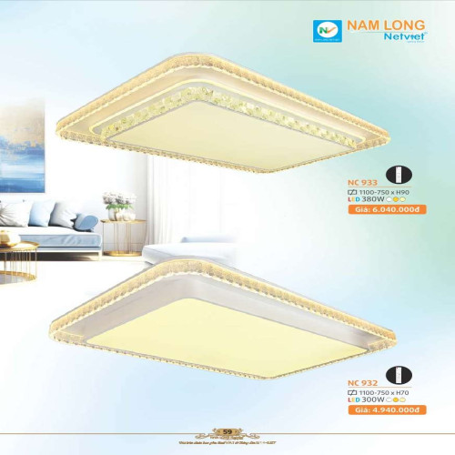 Đèn mâm Nam Long Netviet NC 933, NC 932