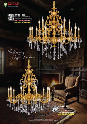 Đèn chùm PTH Lighting Home CNQT - 351, CNQT - 352