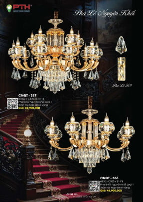 Đèn chùm PTH Lighting Home CNQT - 386, CNQT - 387