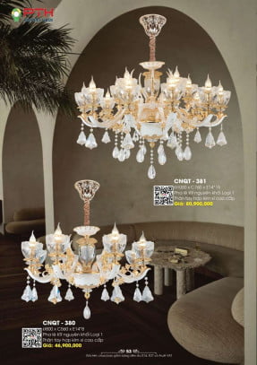 Đèn chùm PTH Lighting Home CNQT - 380, CNQT - 381