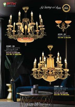 Đèn chùm PTH Lighting Home CDQT - 55, CDQT - 56, GTCD - 39