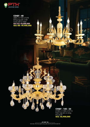 Đèn chùm PTH Lighting Home CDQT - 40, CNQT - 185 - 24