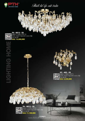 Đèn thả PTH Lighting Home TH - 8012 - 25, TH - 8013 - 25, GT - 402 - 25