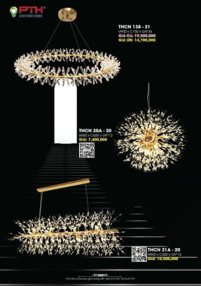 Đèn thả PTH Lighting Home THCN 138 - 21, THCN 20A - 20, THCN 21A - 20