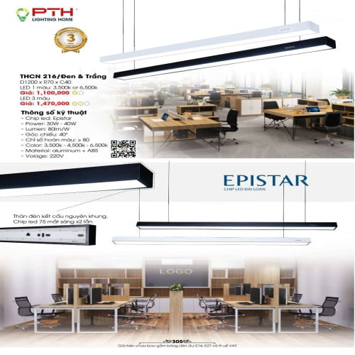 Đèn thả PTH Lighting Home THCN 216