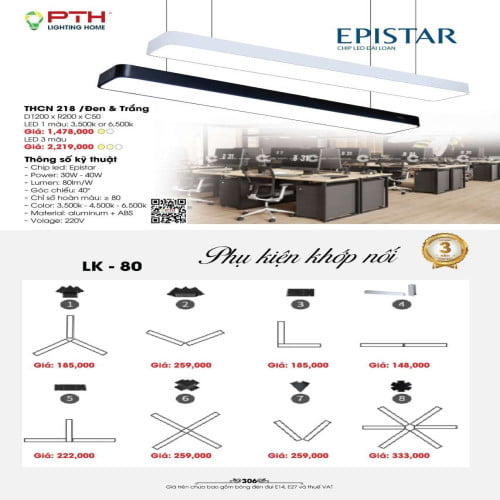 Đèn thả PTH Lighting Home THCN 218