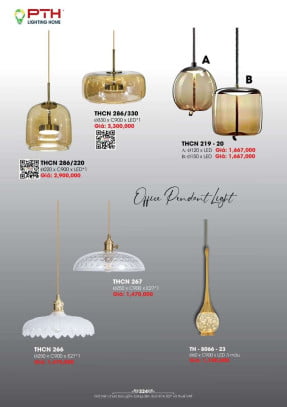 Đèn thả PTH Lighting Home THCN 286/220, THCN 286/230, THCN 219 - 20, THCN 267, THCN 266, THCN 8066 - 23