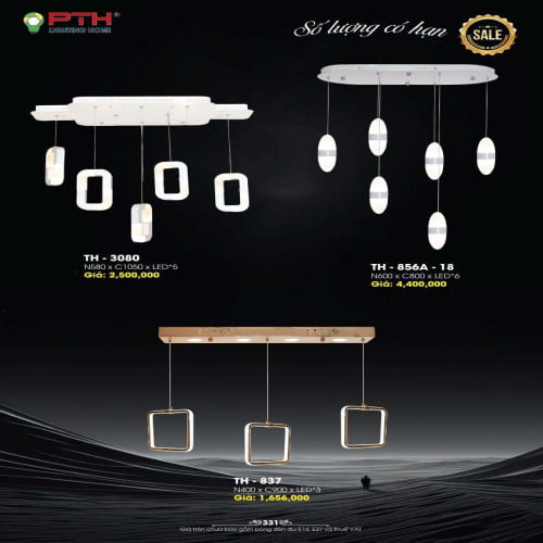 Đèn thả PTH Lighting Home TH - 3080, TH - 856A - 18, TH - 837