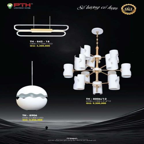 Đèn thả PTH Lighting Home TH - 842 - 18, TH - 8906, TH - 8006/12