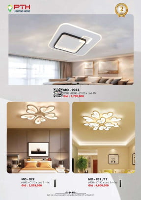 Đèn mâm ốp trần PTH Lighting Home MO - 9073, MO - 979, MO - 981/12
