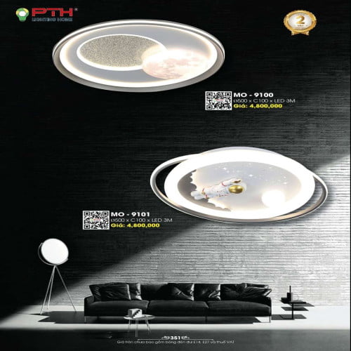 Đèn mâm ốp trần PTH Lighting Home MO - 9100, MO - 9101