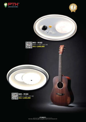 Đèn mâm ốp trần PTH Lighting Home MO - 9102, MO - 9103