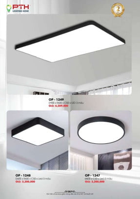 Đèn mâm ốp trần PTH Lighting Home OP - 1247, OP - 1248, OP - 1249