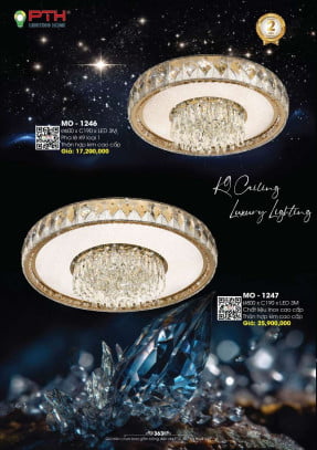 Đèn mâm ốp trần PTH Lighting Home MO - 1246, MO - 1247
