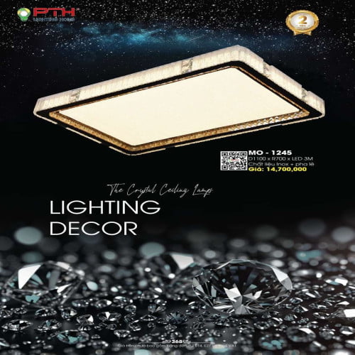 Đèn mâm ốp trần PTH Lighting Home MO - 1245