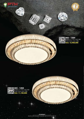 Đèn mâm ốp trần PTH Lighting Home MO - 1253, MO - 1254
