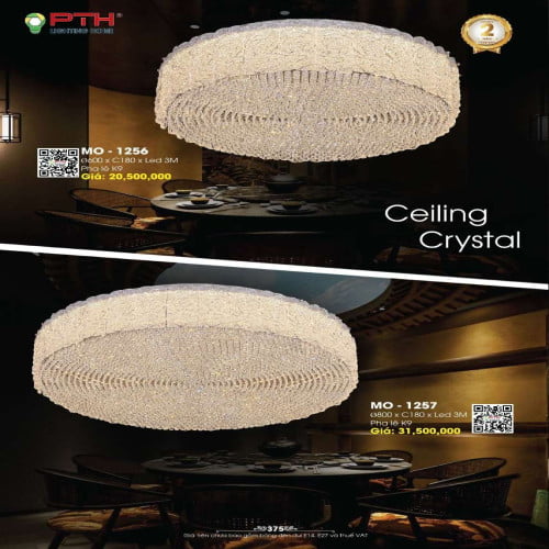 Đèn mâm ốp trần PTH Lighting Home MO - 1256, MO - 1257
