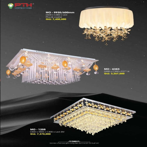 Đèn mâm ốp trần PTH Lighting Home MO - 9930, MO - 6383, MO - 1205