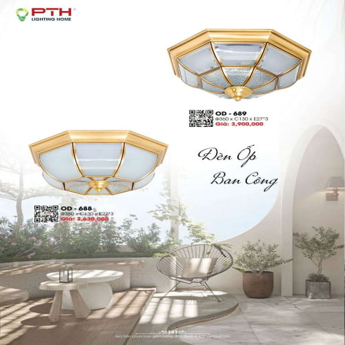 Đèn ốp trần PTH Lighting Home OD - 688, OD - 689