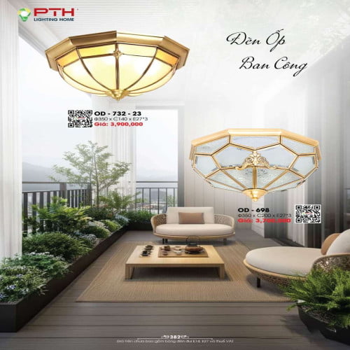 Đèn ốp trần PTH Lighting Home OD - 698, OD - 732 - 23