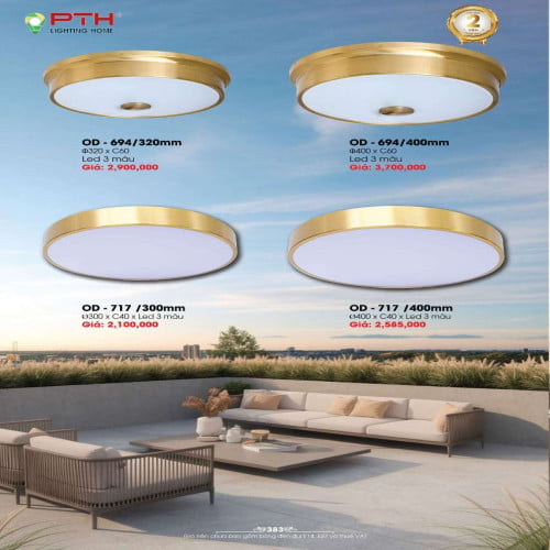 Đèn ốp trần PTH Lighting Home OD - 694, OD - 717