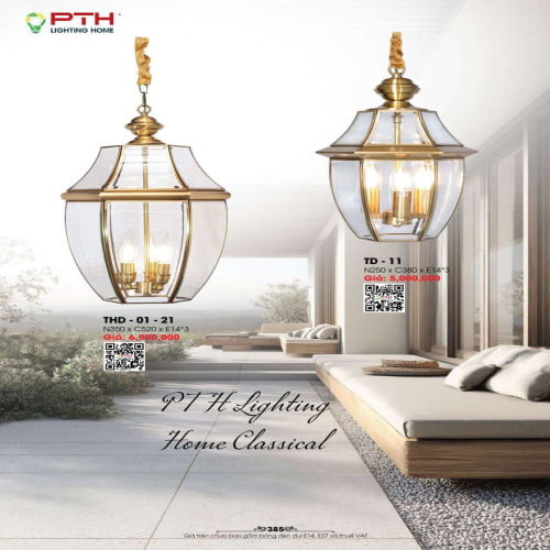 Đèn thả PTH Lighting Home TD - 11, THD - 01 - 21