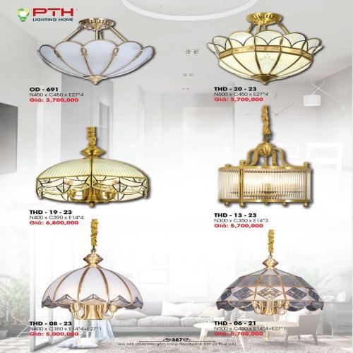 Đèn thả PTH Lighting Home OD - 691, THD - 20 - 23, THD - 19 - 23, THD - 13 - 23, THD - 08 - 23, THD - 06 - 21